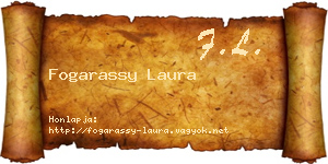Fogarassy Laura névjegykártya