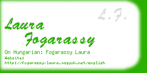 laura fogarassy business card